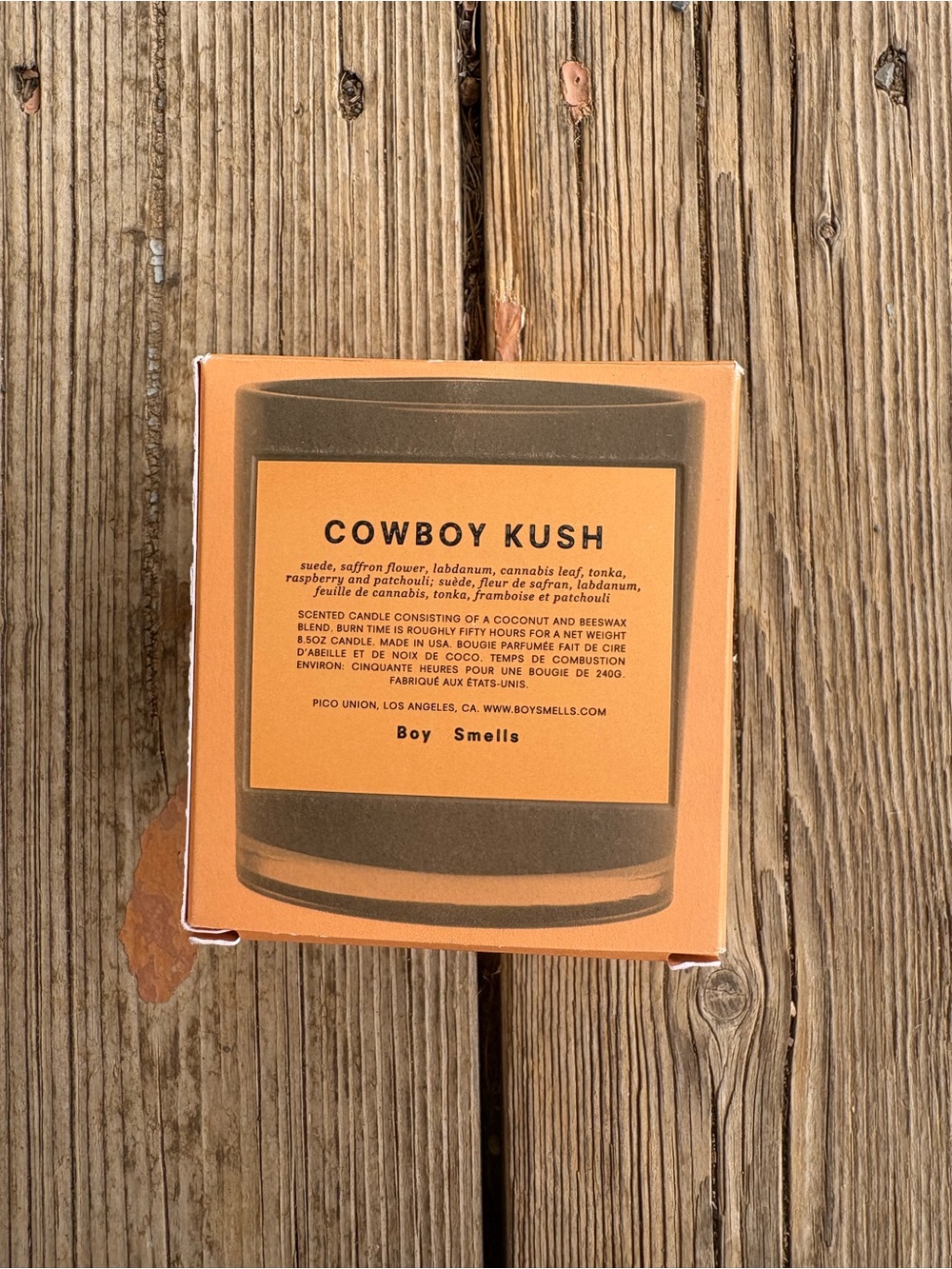 Boy Smells Cowboy Kush Scented Candle - Orange
